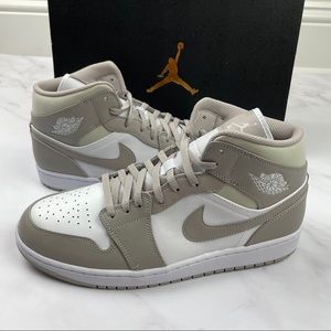 Air Jordan 1 Mid College/grey/white/light bone
